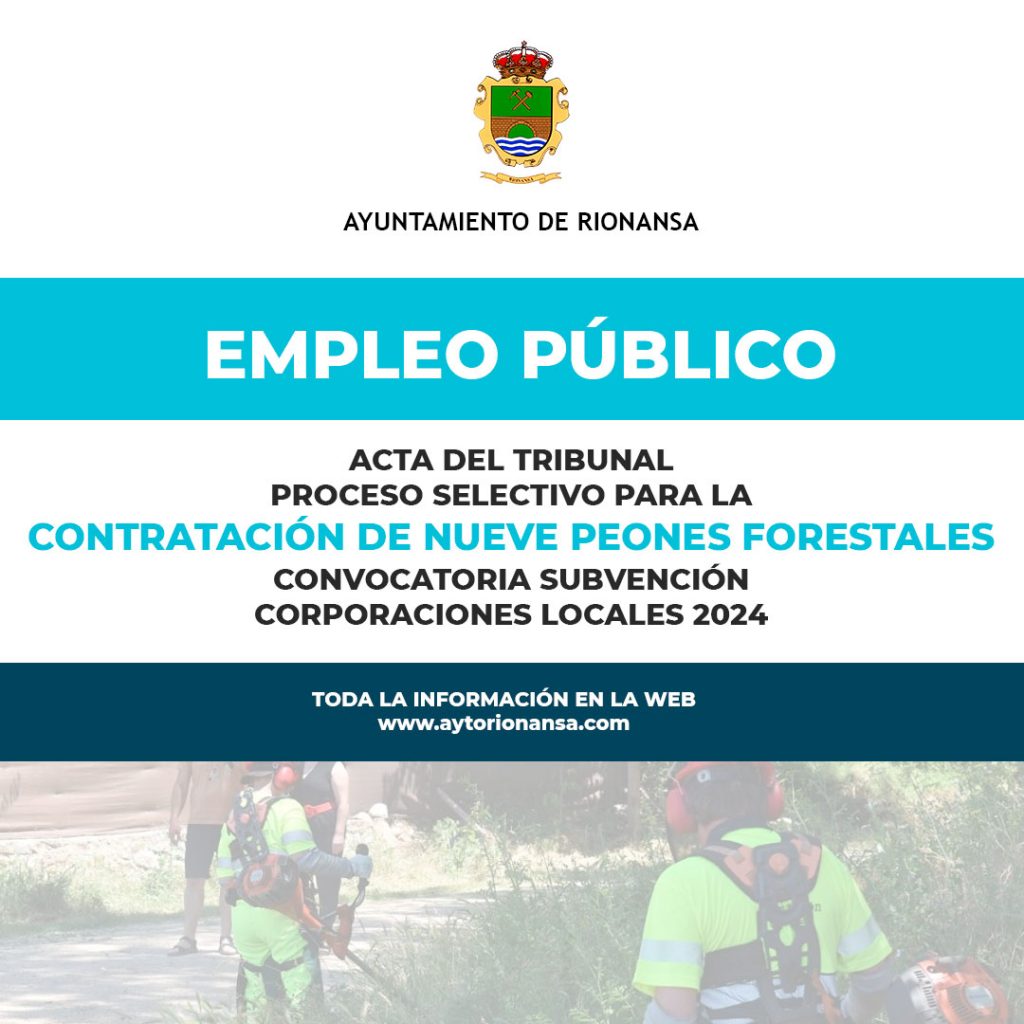 peones forestales ayuntamiento rionansa