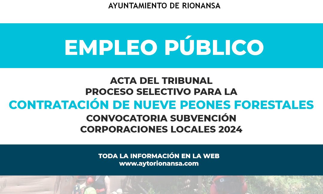 peones forestales ayuntamiento rionansa