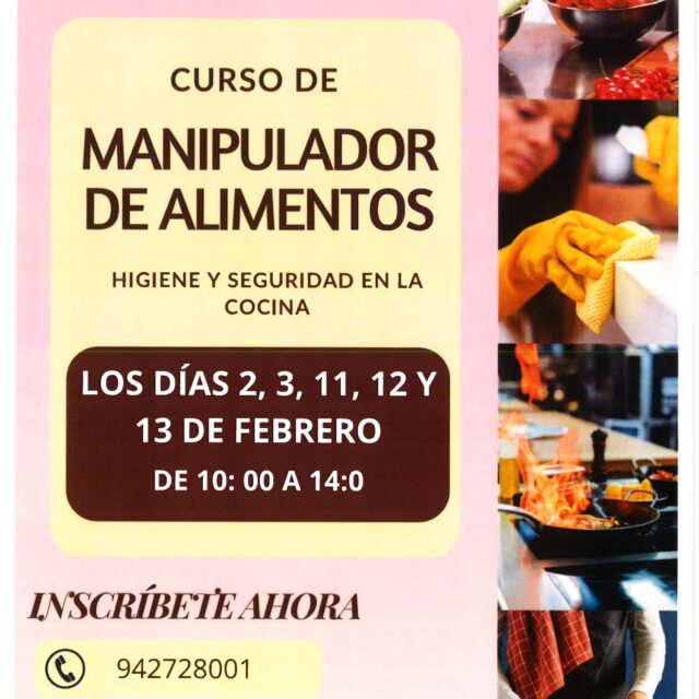 Curso de Manipulador de Alimentos en Rionansa | NUEVOS HORARIOS