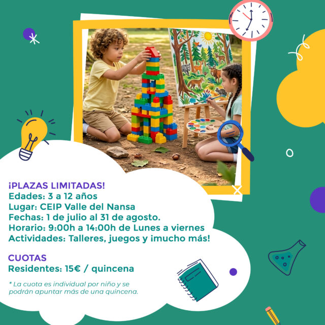 ¡Campamento de Verano 2026 en el CEIP Valle del Nansa!