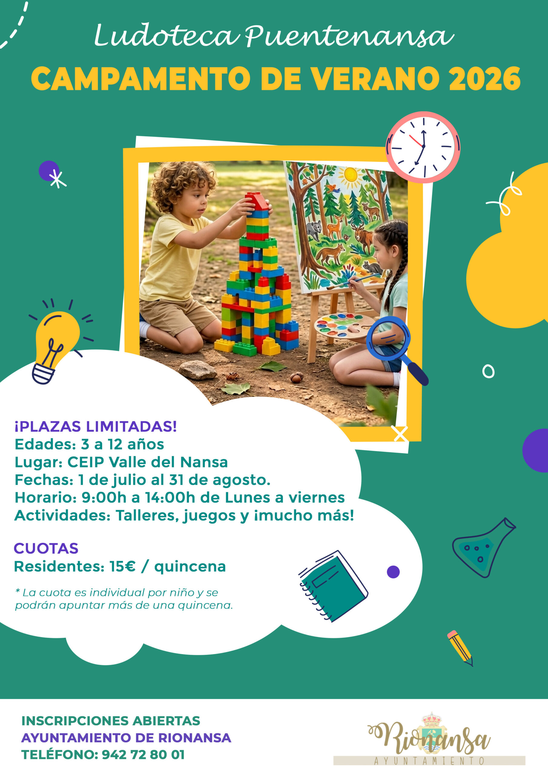 Cartel Campamento de Verano